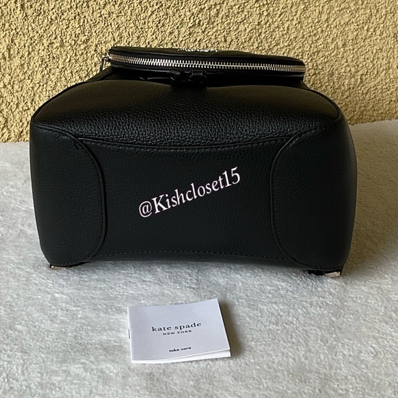 SOLD! NWT Kate Spade Leila Medium Leather Flap Backpack - Picture 8 of 17